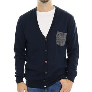 CARDIGAN TASCHINO BLU